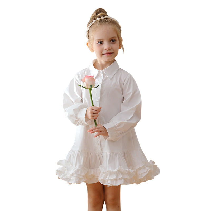 Spring and Autumn Solid Color Single Breasted