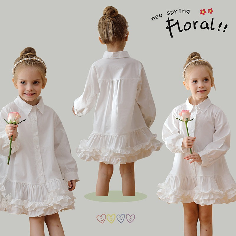 Spring and Autumn Solid Color Single Breasted